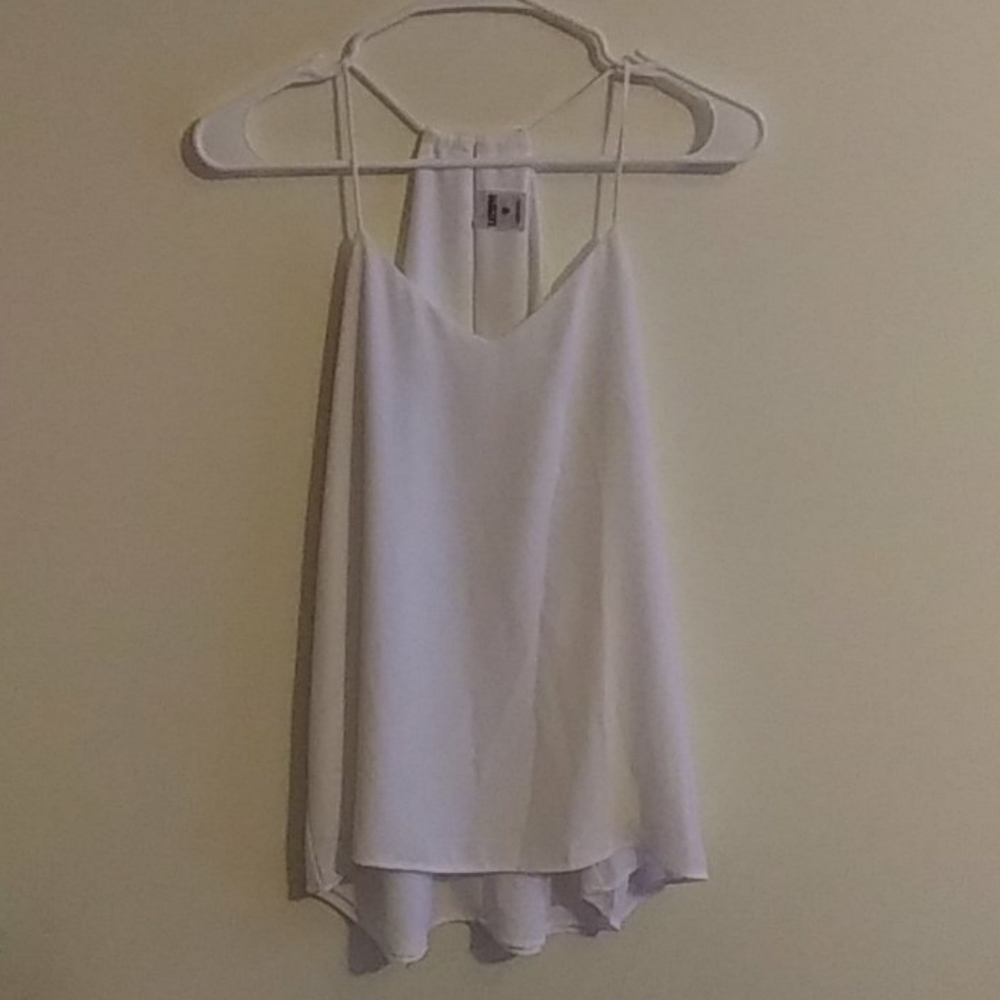 White t back dressy tank
